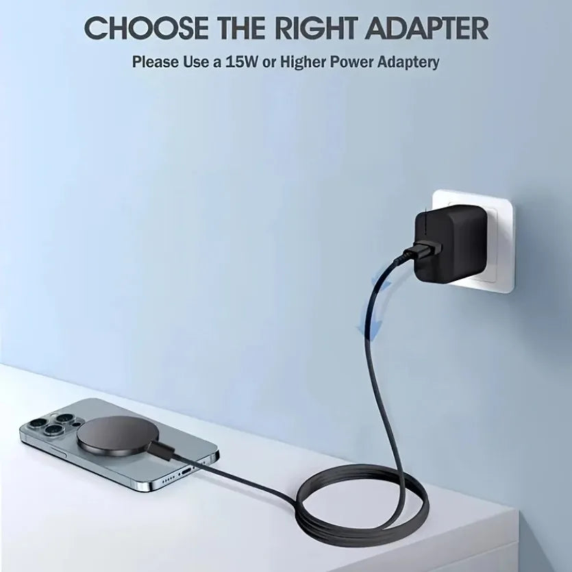 Carregador Sem Fio Magnético Fast Charge 15W para iPhone e AirPods