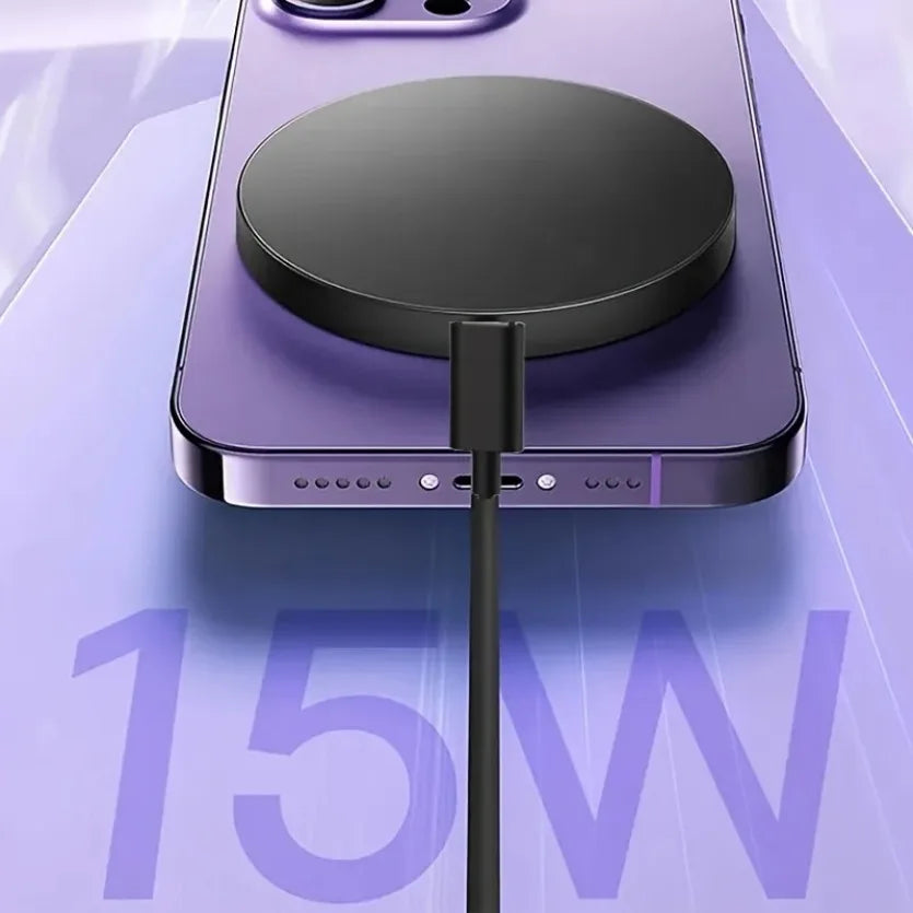 Carregador Sem Fio Magnético Fast Charge 15W para iPhone e AirPods