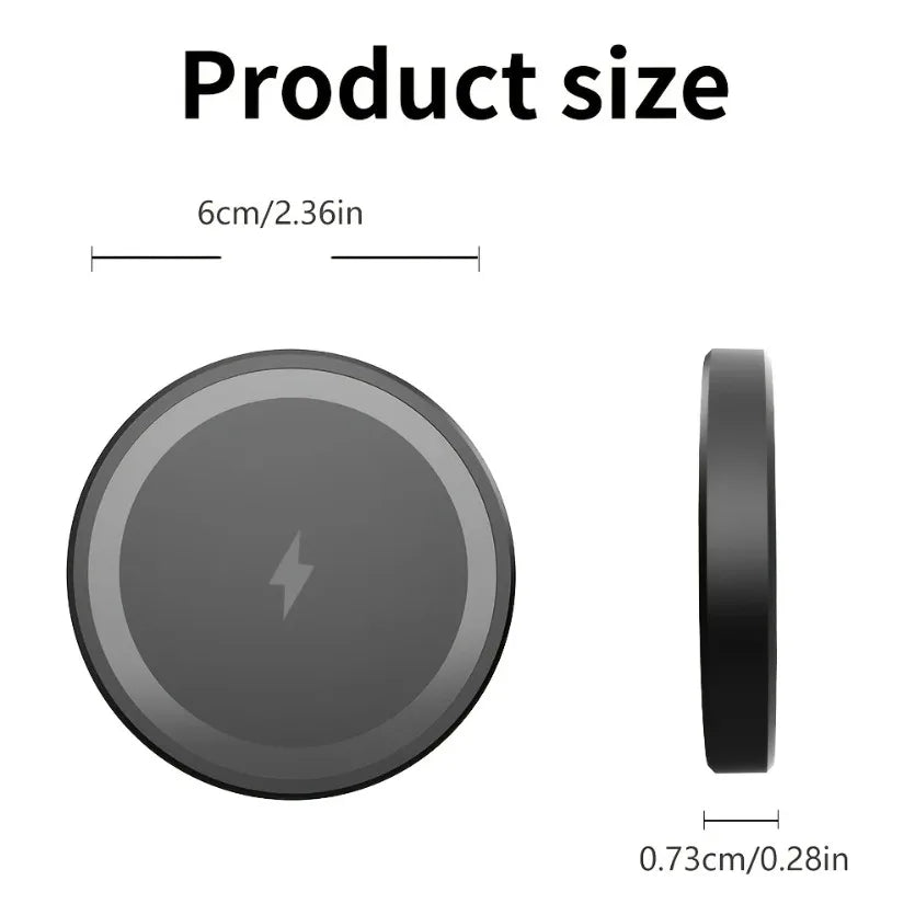 Carregador Sem Fio Magnético Fast Charge 15W para iPhone e AirPods