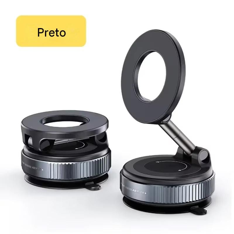 Suporte Magnético com Ventosa a Vácuo 360° – Compatível com MagSafe